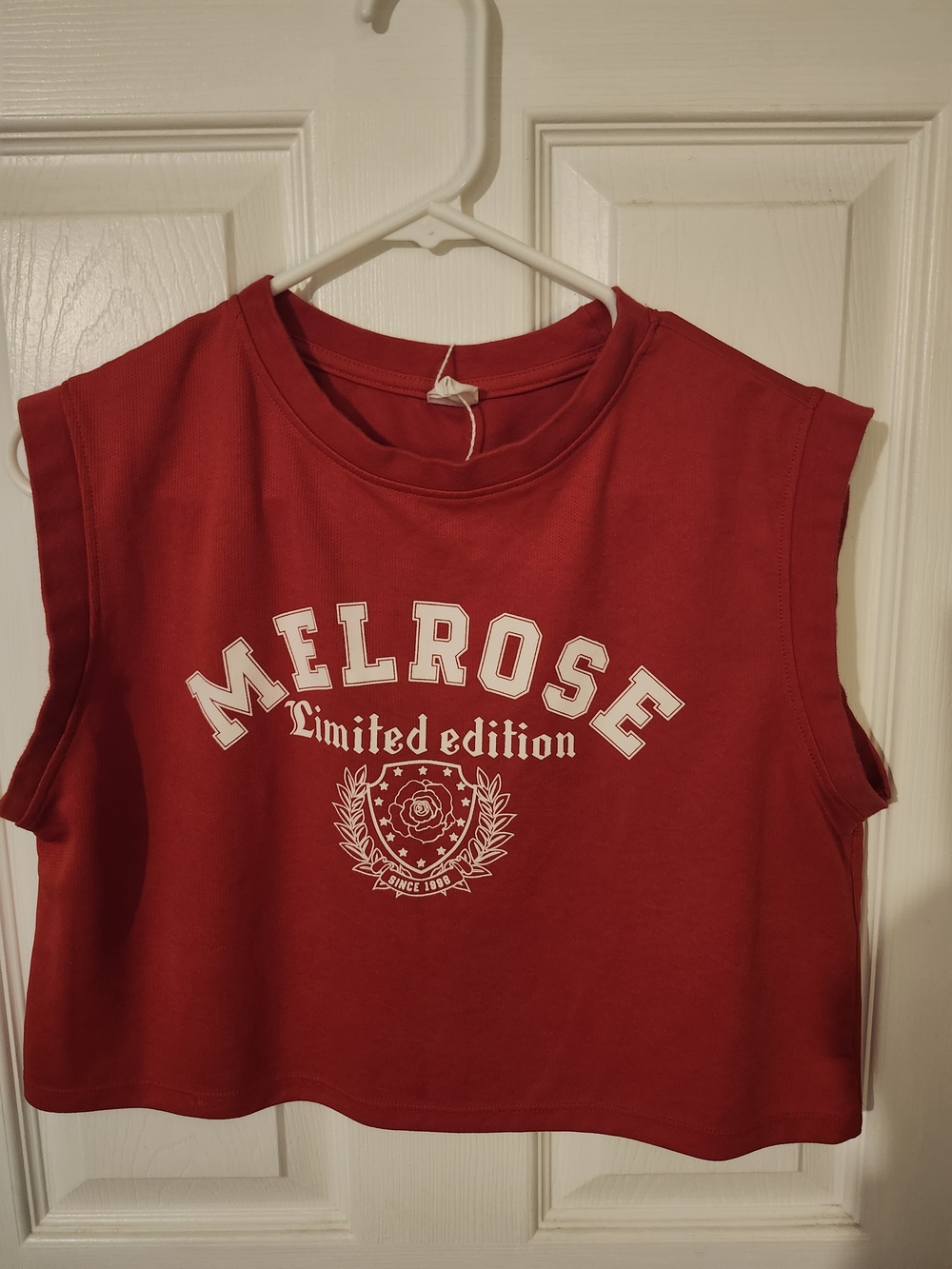 Melrose Limited Edition Red Crop Tank Top